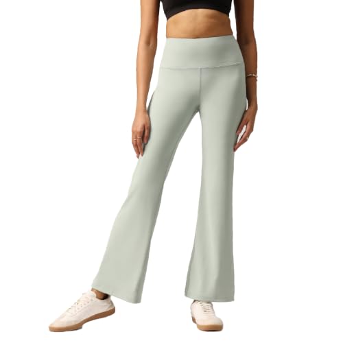 Image of BlissClub Ultimate Flare Pants Lite Regular for Women Upto 5'4 ft | High Waist Trousers and Formal Pants for Office wear | Comfortable fit