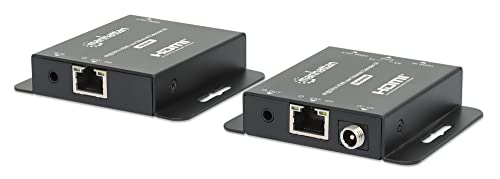 Extensor HDMI Manhattan 4K de largo alcance sobre cable de red con transmisión fluida de 40m