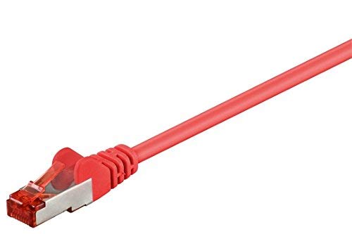 5er Set WireThinX Patchkabel CAT 6 S/FTP (PiMF) Netzwerk Kabel 2X RJ45, rot, 15 m