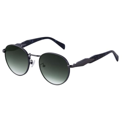 Lunettes de soleil rondes en métal sans monture pour homme au style personnalisé