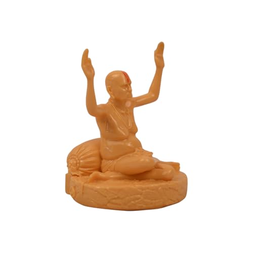 Image of KariGhar Swami Samarth Idol Perfect for Car Dashboard and House Warming Size 3.5 inch