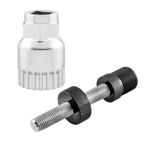 プロのグレードのアルミニウムボトムブラケットソケット、ロードおよびマウンテンバイクの修理用の自転車クランククランク除去ツールのためのヘビーデューティクランクセット除去ツール