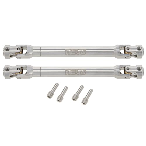 MEUS RACING 2pcs Universal Driveshaft for SCX10 SCX10 II Wraith TRX4 1/10 RC Crawler Upgrades Parts, 96-143mm