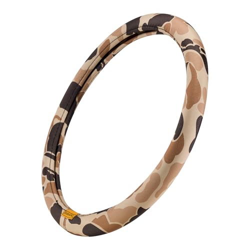 Browning Universal Fit Steering Wheel Cover for Car Truck and SUV Durable Steering Wheel Protection Arms Co. (Tan Duck Camo SIOC)