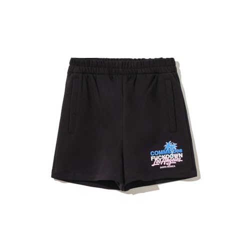 Short en coton noir Comme Des Fuckdown pour femme coupe ample ajustable