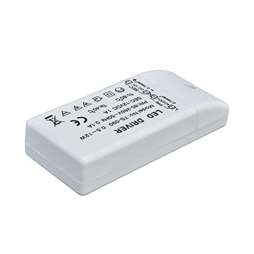 Image of 12W Dimmable LED Driver, 12V DC Power Supply for LED Strip Lights, with Overcurrent for Home Decoration