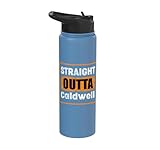 Straight Outta Caldwell Idaho USA Retro Distressed Vintage Stainless Steel Insulated Water Bottle