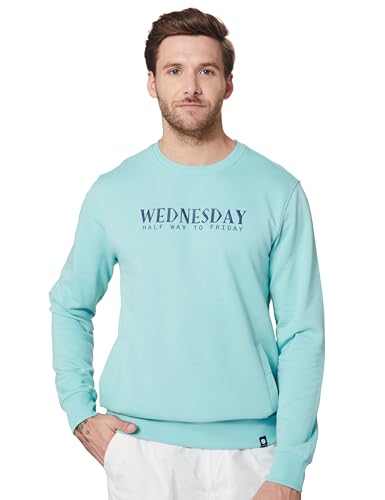 Image of Amazon Brand - Symbol Men Cotton Rich Light Weight Crew Neck Sweatshirt (Regular Fit)