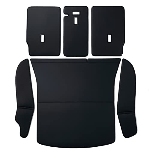 Timoxi Custom Fit Trunk Mat For 2020-2023 Tesla Model Y 5 Seater Cargo Mat Liner Trunk Pet Mat Rear Seat Cover For Tesla Model Y Durable Pvc Leather (Not For 7 Seater) #TOP2