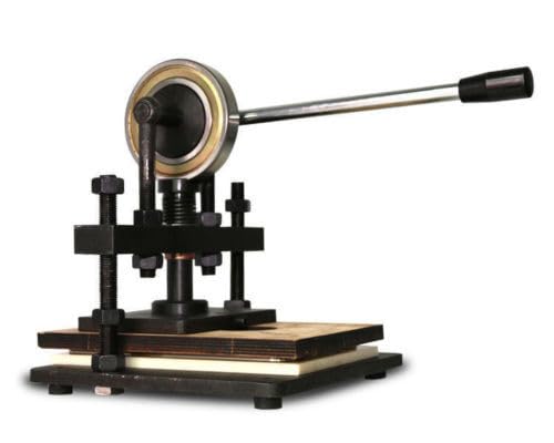 Máquina troqueladora manual para manualidades de cuero, papel de PVC, máquina de muestreo de hojas