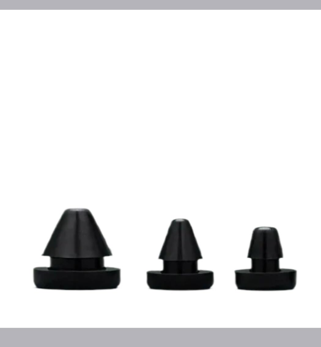 Silicone Rubber Conical Snap-on Blanking End T-type Plug Hole Plug Caps Seal Stopper Pipe Tube Inserts Dust Bung 2.5-50.6mm(FC-080,10 pcs)