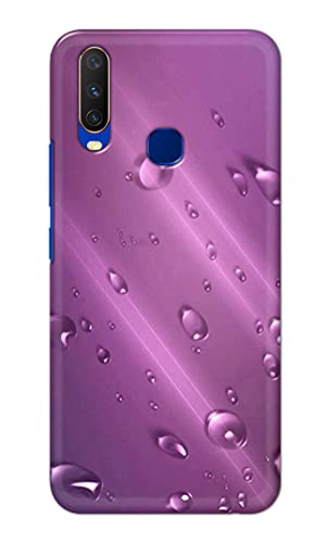 Image of PRINTFIDAA Water Bubbles in Lilac Background Printed Designer Hard Back Case Cover for Vivo Y15 / Vivo Y17 / Vivo U10 / Vivo Y12 / Vivo Y11 (6.35 inch) -(TI) MVN1005