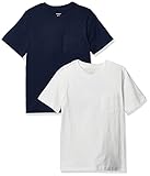 Carter's Big Boy's 2-Pack Tee Shirt, Navy/White, 4-5