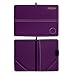 Scott Edward Golf Scorecard Cover Leather Scorecard Holder Statistic and Score Tracking Waterproof Soft Thick Umpire Lineup Card Holder(Purple)