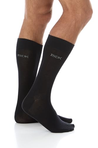 Men's Dress Socks - 4 Pair Pack Classic Solid Soft and Lightweight Cotton Comfort shoe size 7-134