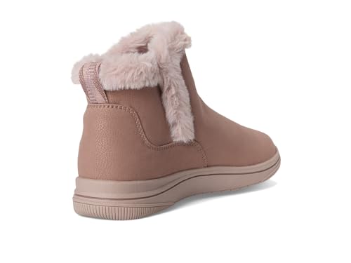Clarks Clarks CloudSteppers Women's Breeze Fur Ankle Boot, Mauve Combi, 9 W US