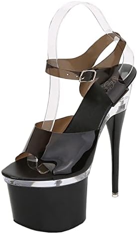 SHbfyFU 17CM/6.69IN Damenmode Persönlichkeit Klassische Heels Open