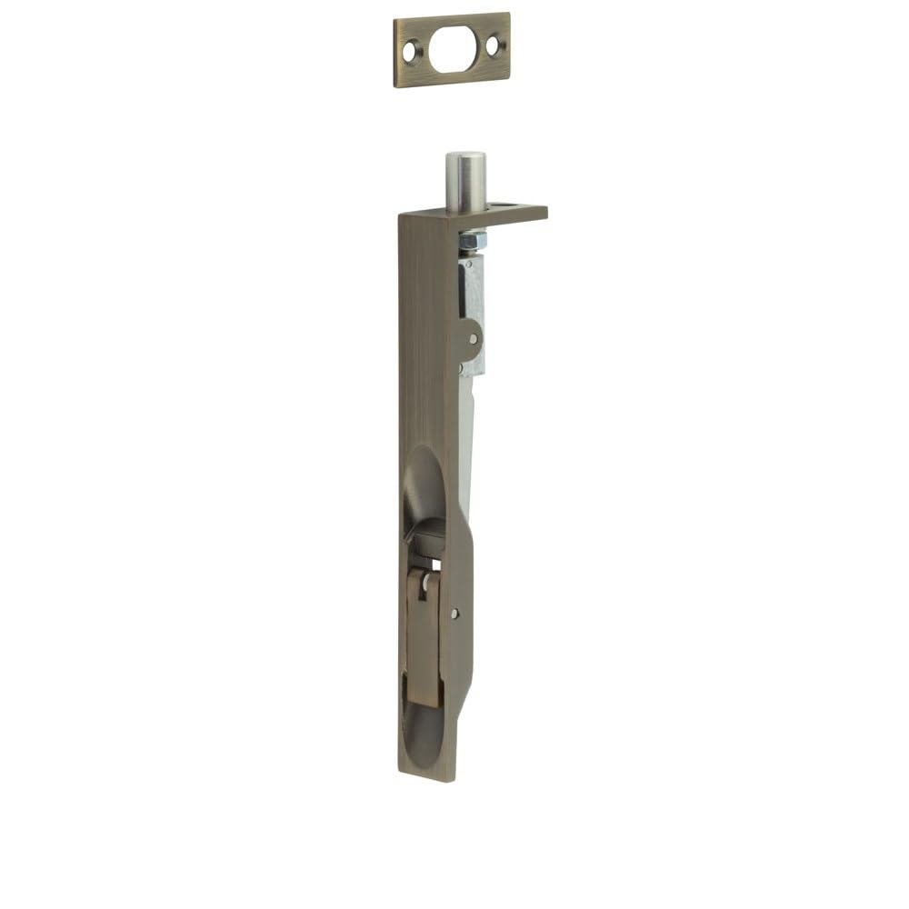 Jedo Lever Action Flush Bolt, 6 Inch 150mm, Antique Brass