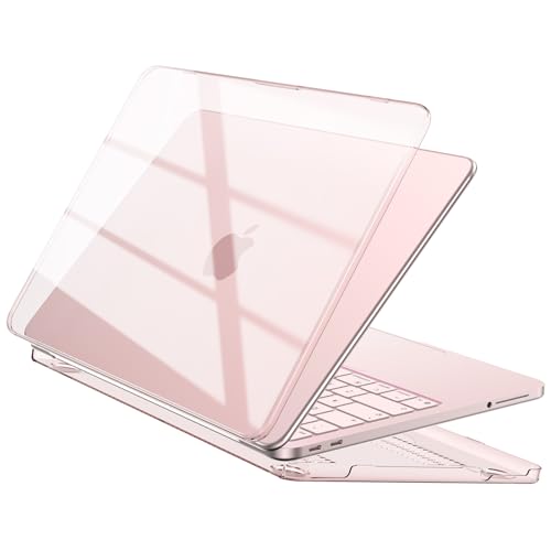 Image of EooCoo Compatible with Apple 2026 MacBook Neo Case 13 inch Mac Laptop A3404 with A18 Pro Chip & 13 inch Liquid Retina Display, Transparent Hard Shell, Plastic Snap-on Cover Smooth Skin - Crystal Blush