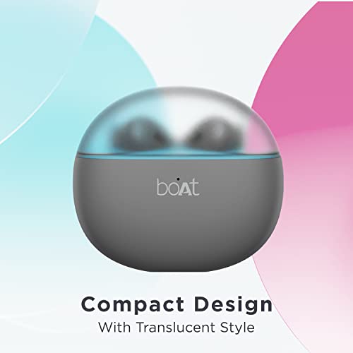 Image of boAt Airdopes 141 Pro True Wireless in Ear Earbuds with 45H Playtime, Quad Mics ENx Tech, 12mm Drivers, ASAP Charge, Beast Mode for Gaming & BT v5.3(Cool Grey)
