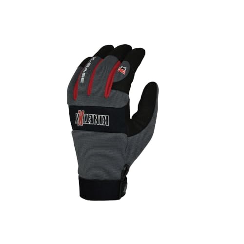 KinetiXx - Guantes de Acampada y Senderismo, tamaño XXL, Color Negro