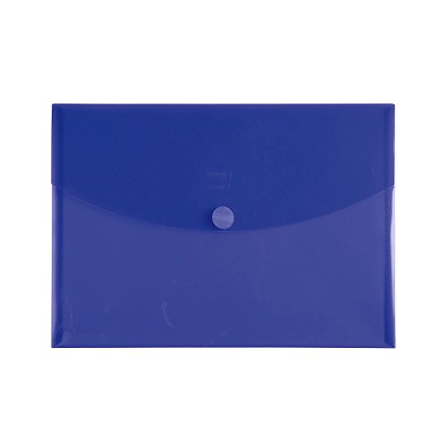 Filexec 50037-1720 1720, Poly Envelope, Velcro Closure, Letter Size, Set Of 12 In 6 Assorted Colors, 2 Each Smoke, Blue, Red, Clear, Purple, Green #TOP4