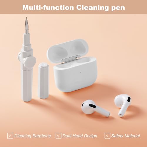 Bolígrafo de limpieza multifunción giratorio con esponja flocada para AirPods Pro 3