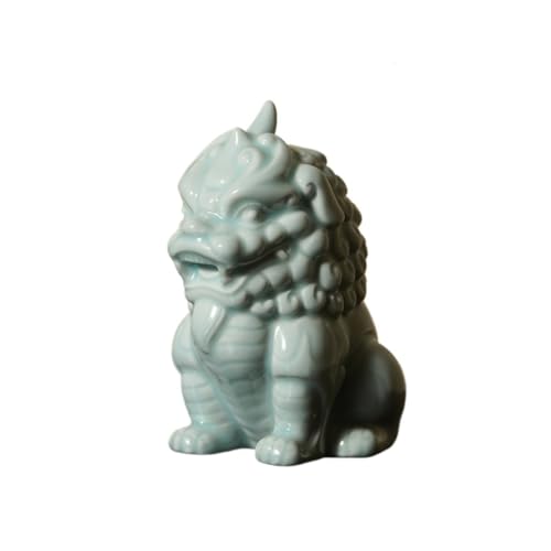Decoración De Mesa Adornos de animales míticos chinos, vestíbulo, mascota Feng Shui, coleccionables de cerámica, decoración de escritorio de estudio Decoración Y Accesorios Para La Sala De Estar
