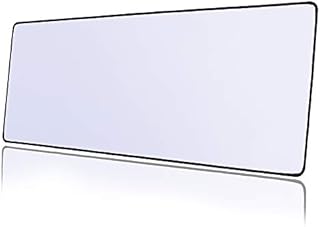 Waterproof Gaming Mouse Pad 800 x 300 x 3mm White Large Computer Mouse Mat Stitched Edges Natural Rubber Base Mousepad for Computer Gaming Laptop & PC I Desk Pad