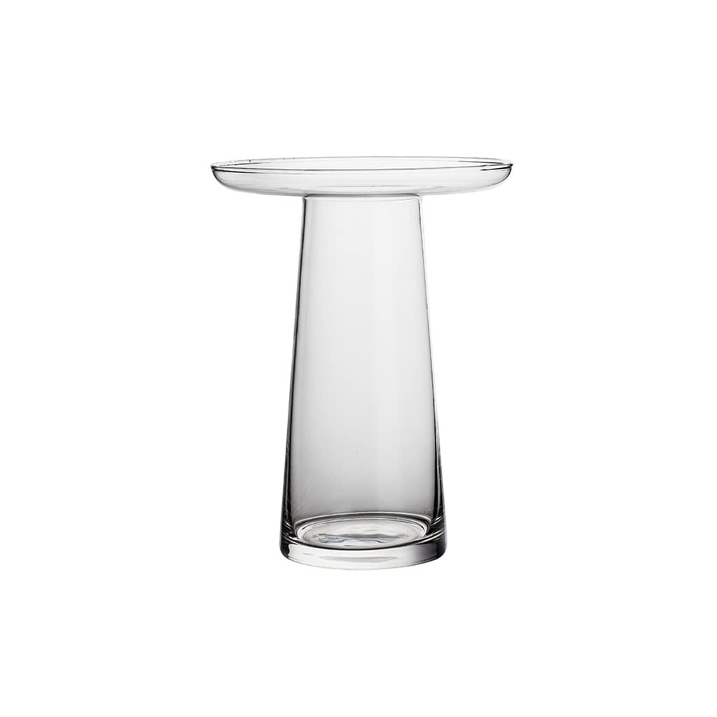 Vase en verre transparent rétro fleur créatif hauteur 25cm