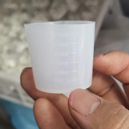 10 vasos medidores de silicona 30 ml reutilizables miniatura 3