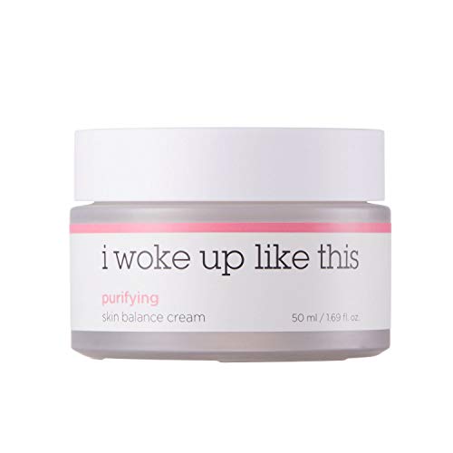 I WOKE UP LIKE THIS Purifying Skin Balancing Cream – A Cream type Face Moisturizer for Hydrating, Soothing, Sebum control. Treatment for Oily, Trouble, Acne Prone Skin