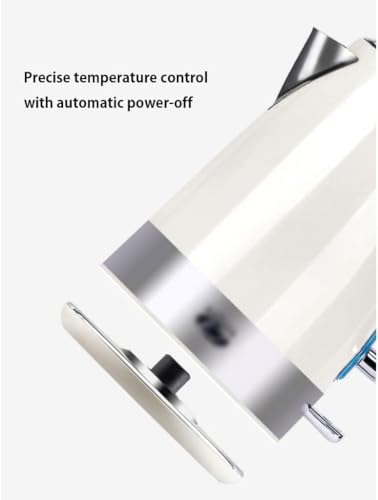 Tetera eléctrica de acero inoxidable 1.7 litros blanca miniatura 5