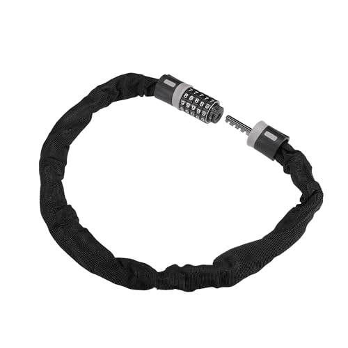 BULLSPANN 自転車チェーンロック 盗難防止 バイク 自転車用 鍵 ケーブルロック 1個