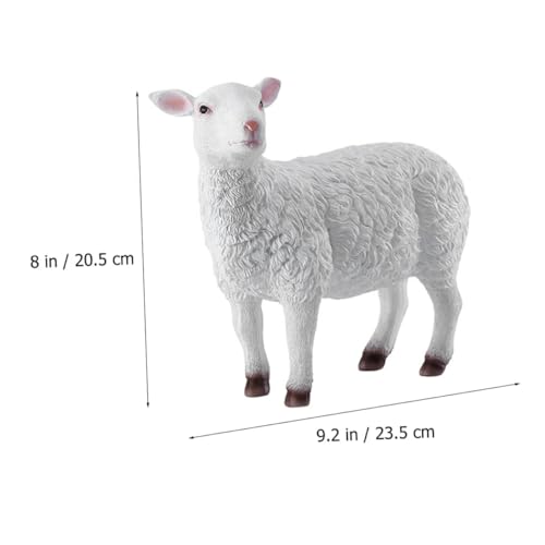 Modèle imitation mouton résine pour embellir une pelouse vide