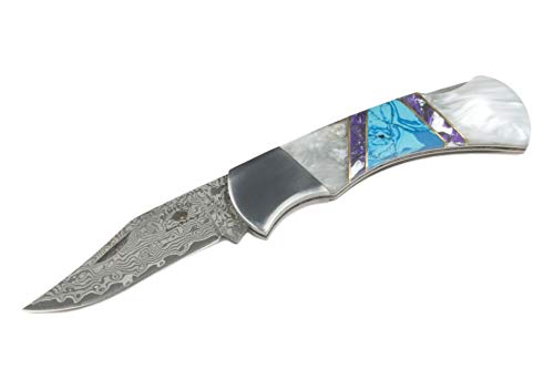 Ed Mahony Navajo Damast Taschenmesser VG-10 Cover