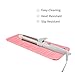 EIOKIT Silicone Heat Resistant Travel Pouch for Hot Hair Styling Tools - Straightener, Crimping Iron, Curling Wand, Flat Iron, and Waving Iron (Light Pink) 1 Pack