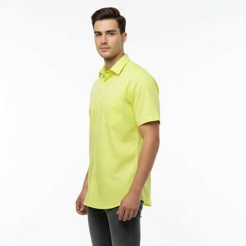Image of Appel Touch Men's Cotton Blend Formal Shirt Half Sleeves