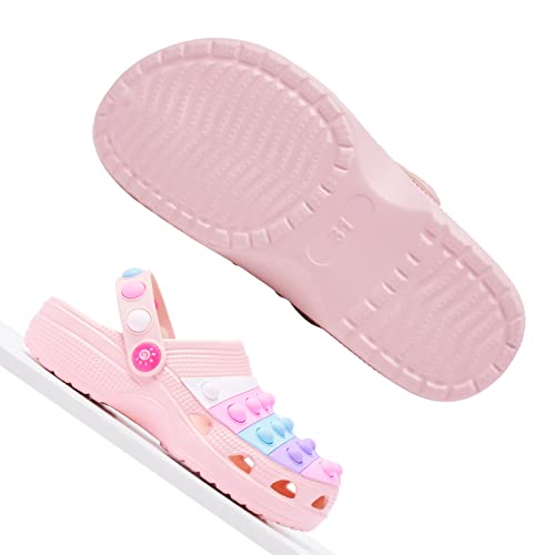 Engtoy Kids Clogs Boys Girls Garden Shoes Slip On Kids Slides Sandals Funny Lightweight Beach Slippers Little Kid Size 10-10.5 #TOP6
