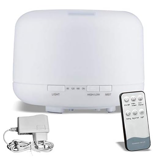 Difusor Aromaterapia Ultrassônico Led Cylindrical 500ml com controle