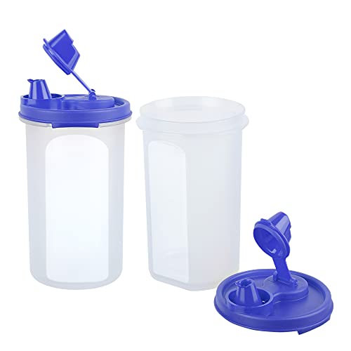 Image of Cutting EDGE 585 ML Smart Slim Oil Dispenser Airtight Light Blue (Set of 2) | BPA free food grade plastic material, recommended for storing oil, vinegar, Water, sauces, juice, kitchen Storage