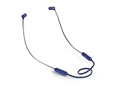 JBL T110BT - Auriculares inalámbricos con sonido Pure Bass, Bluetooth, mando a distancia y micrófono, batería de hasta 6 horas, 2h de recarga, azul