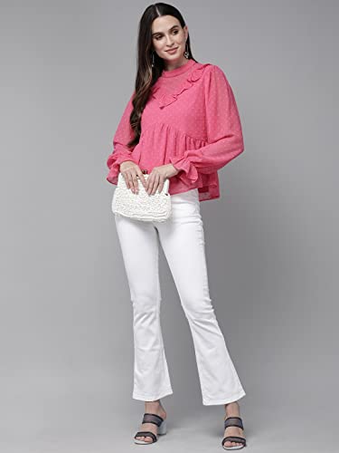 Image of Rare Women's Solid Regular Fit Blouse