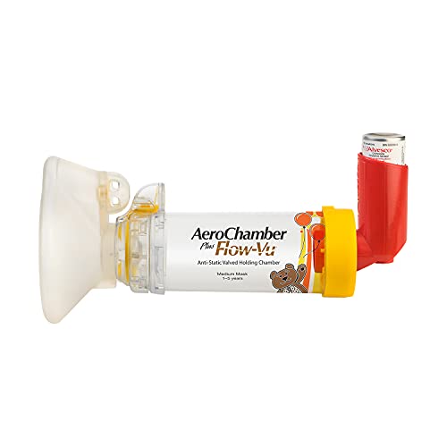 CSTLL Sandoz Bienestar - Aerochamber Cámara de Inhalación, Tamaño Mediano, para Niños de 1 a 5 Años, Blanco