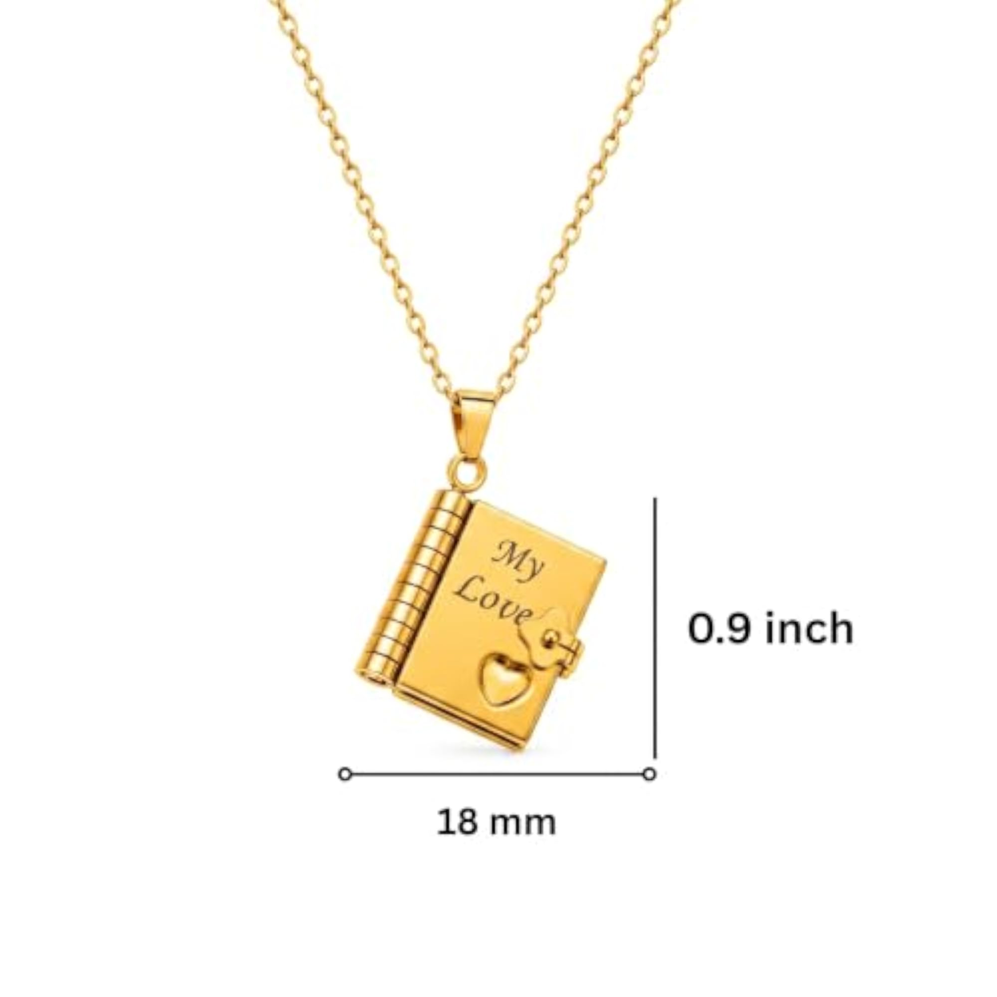 Men's 18mm Pure Titanium Steel Pendant with Adjustable Chain
