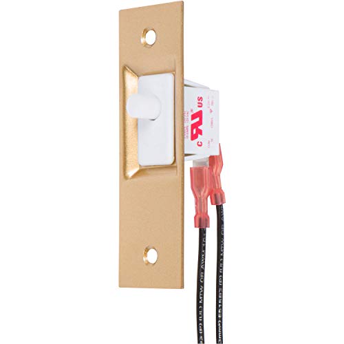 Morris Products Hands-Free Lighting Door Switch – For Closets, Dark Rooms, Walk-Ins – Push Button, Cover Plate, Mounting Hardware, Metal Box – Ac/Dc Spst 6” Wire Leads – 1.25” X 2.75” X 2” #TOP3