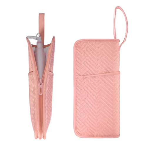 SITHON Soporte y tapete para Rizador de Pelo, Resistente al Calor, Bolsa de Viaje Portátil para Herramientas Calientes, Organizador para Rizadores, Planchas Planas, Alisadores de Cabello