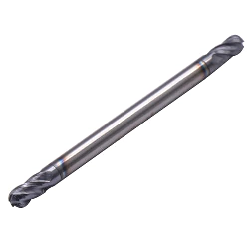 Image of BestParts 5Pcs 1 /8 inch Solid Carbide Ball Nose End Mills - Double End - AlTiN Coated, 4 Flute, 30 Degree Helix, 1 /8 inch Cutting Diameter, 1 /8 inch Shank Diameter, 1 /4 inch Length of Cut, 2 inch Overall Length