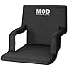 EXTRA WIDE Stadium Chair Seat for Bleachers or Benches - Enjoy Padded Cushion Backs and Armrest Support - 6 Reclining Custom Fit Sport Positions - Portable with Easy to Carry Backpack Straps