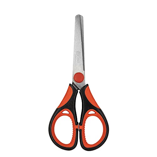 Tesoura Escolar de Aço Inox Cabo Emborrachado, BRW